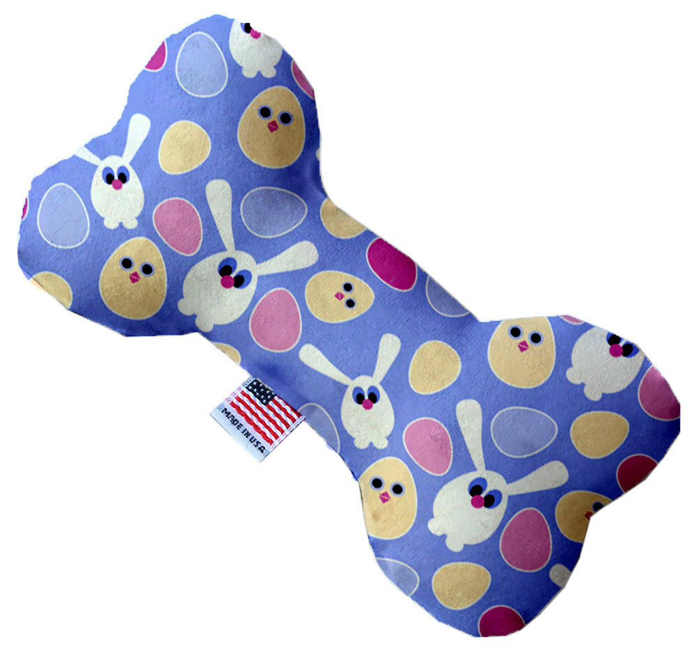 Chicks And Bunnies 8 Inch Canvas Bone Dog Toy