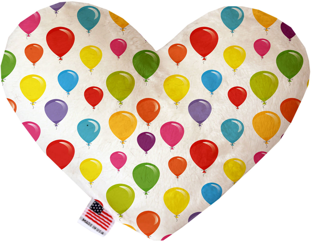 Balloons 8 Inch Canvas Heart Dog Toy