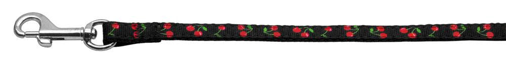 Cherries Nylon Collar Black 3-8 wide 4Ft Lsh