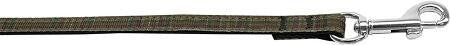 Plaid Nylon Collar Brown 3-8 wide 4ft Lsh