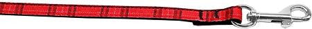 Plaid Nylon Collar Red 3-8 wide 4ft Lsh