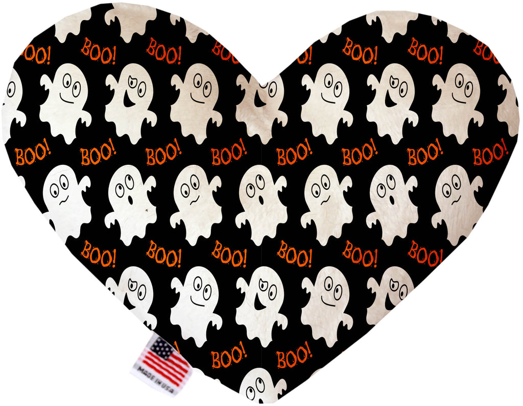 Little Boo Who 8 Inch Canvas Heart Dog Toy
