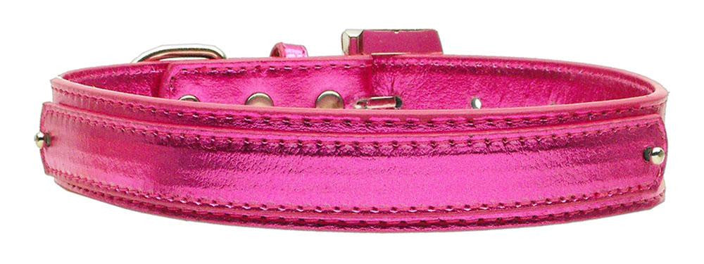 3-4" (18mm) Metallic Two-Tier Collar Pink Large