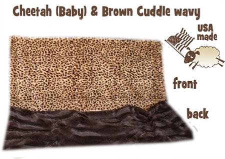 Brown Cheetah Carrier pet Blanket