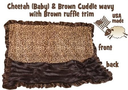 Brown Cheetah 1-2 Size ePet Blanket