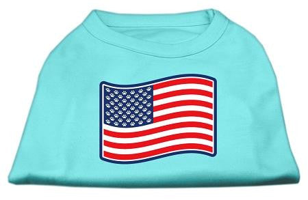 Paws and Stripes Screen Print Shirts Aqua XL (16)