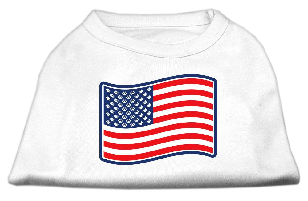 Paws and Stripes Screen Print Shirts White XL (16)