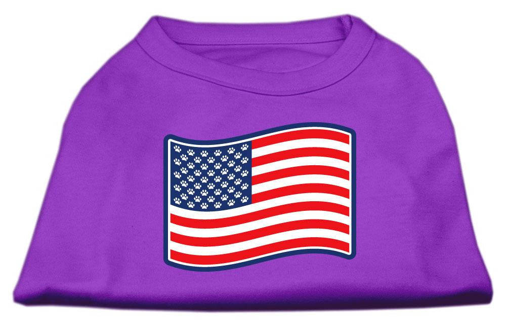 Paws and Stripes Screen Print Shirts Purple XS (8)