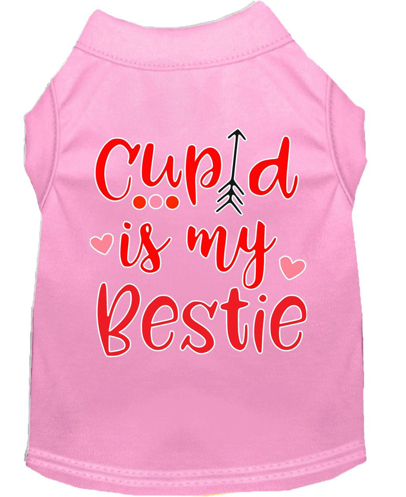 Cupid Is My Bestie Screen Print Dog Shirt Light Pink Xxl (18)