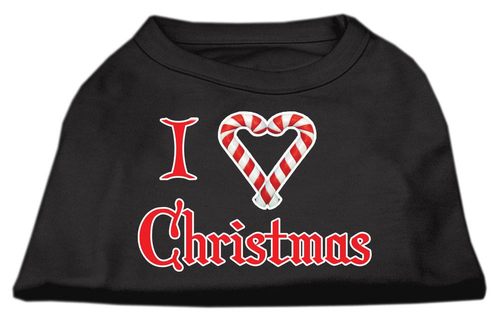 I Heart Christmas Screen Print Shirt Black XL (16)