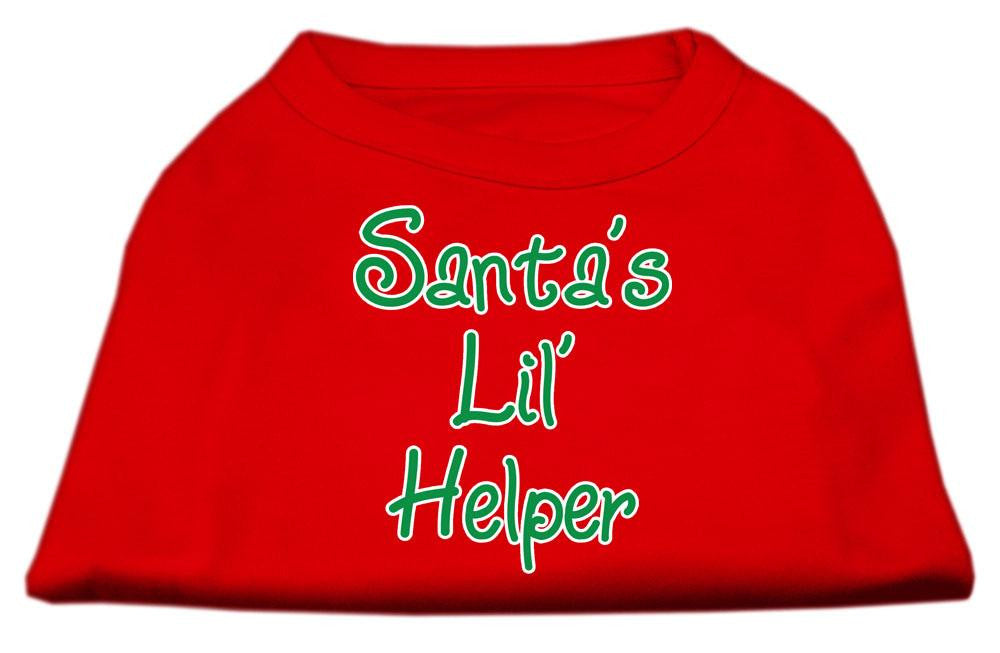 Santa's Lil' Helper Screen Print Shirt Red XXXL (20)