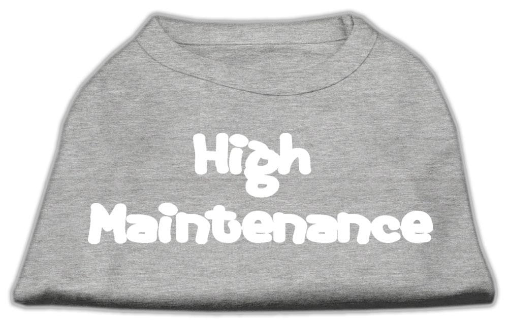 High Maintenance Screen Print Shirts Grey S (10)