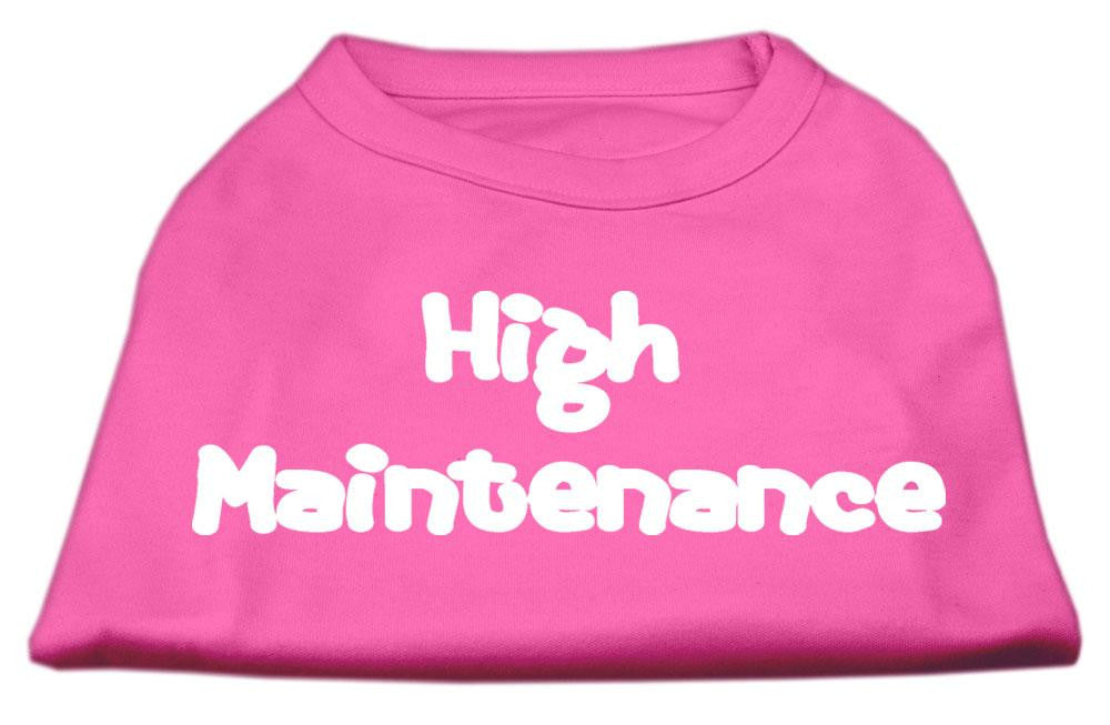 High Maintenance Screen Print Shirts Bright Pink XXL (18)