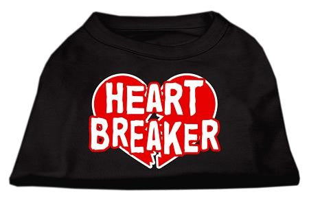Heart Breaker Screen Print Shirt Black XS (8)