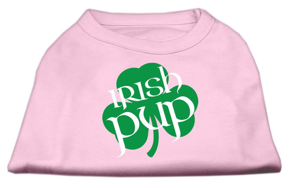 Irish Pup Screen Print Shirt Light Pink Sm (10)