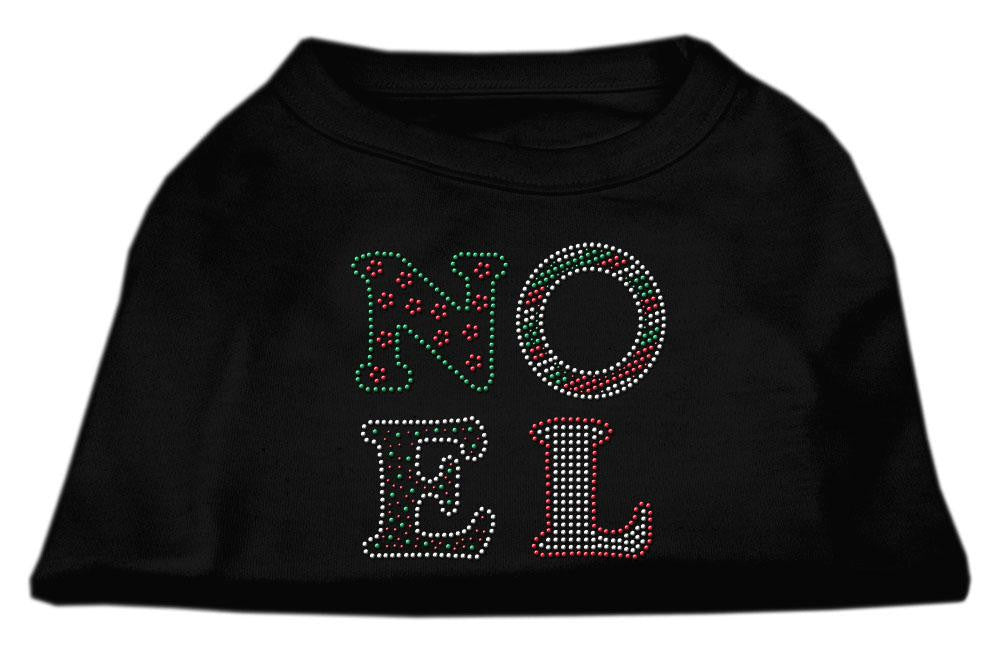 Noel Rhinestone Dog Shirt Black XS (8)