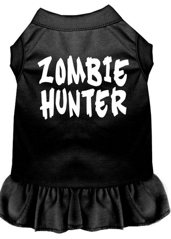 Zombie Hunter Screen Print Dress Black Lg (14)