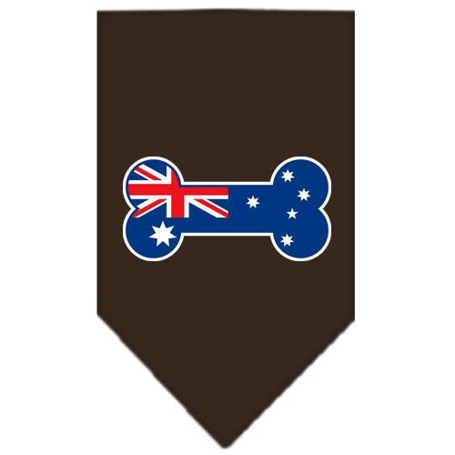 Bone Flag Australian Screen Print Bandana Cocoa Large