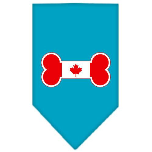 Bone Flag Canadian Screen Print Bandana Turquoise Small
