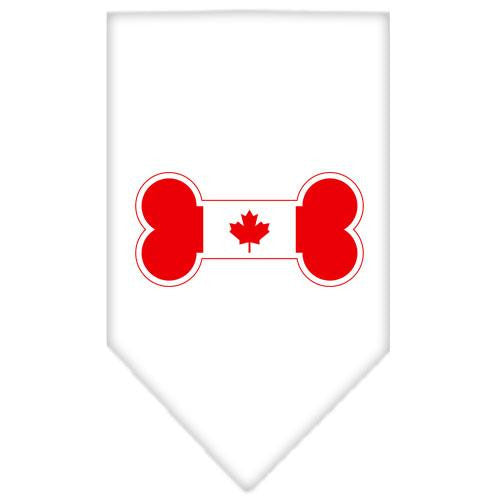 Bone Flag Canadian Screen Print Bandana White Small