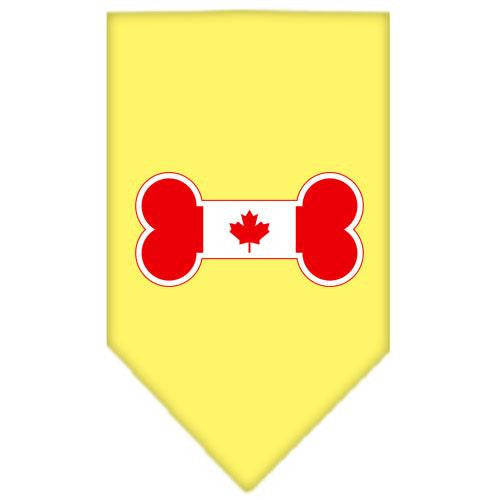 Bone Flag Canadian Screen Print Bandana Yellow Small