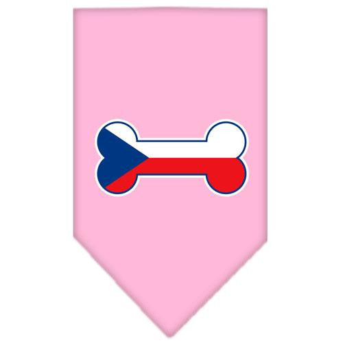 Bone Flag Czech Republic Screen Print Bandana Light Pink Small