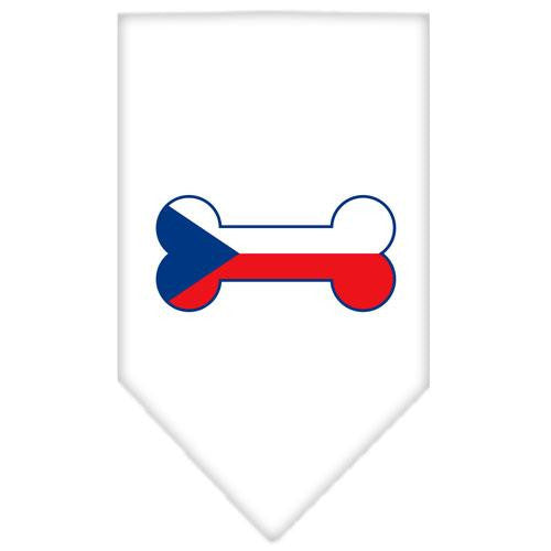 Bone Flag Czech Republic Screen Print Bandana White Small
