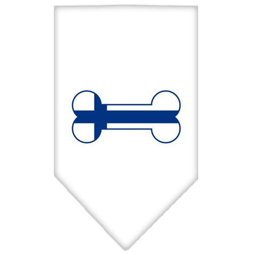 Bone Flag Finland Screen Print Bandana White Small