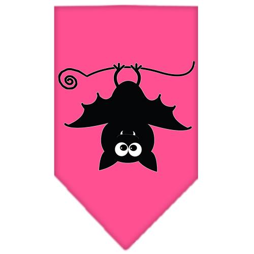 Batsy The Bat Screen Print Bandana Bright Pink Small