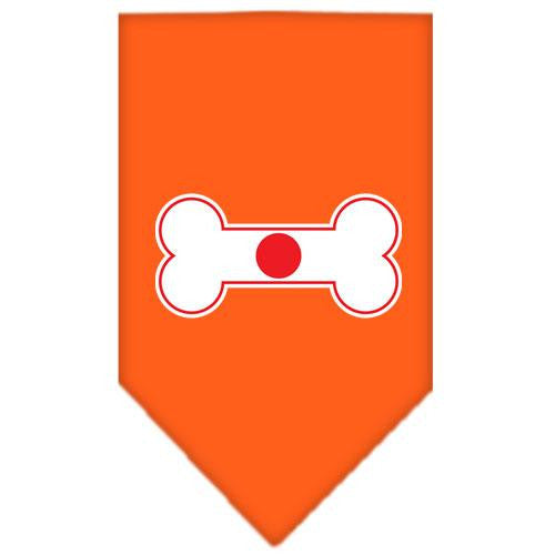 Bone Flag Japan Screen Print Bandana Orange Small