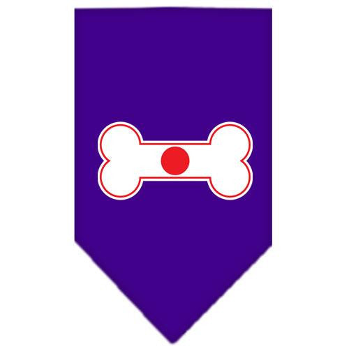 Bone Flag Japan Screen Print Bandana Purple Small
