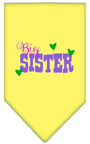 Big Sister Screen Print Bandana Yellow Large