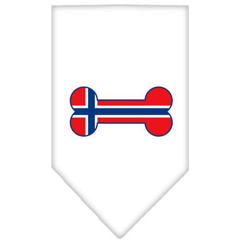 Bone Flag Norway Screen Print Bandana White Small