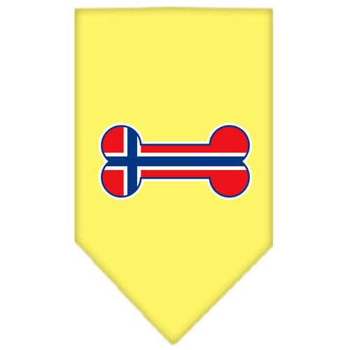 Bone Flag Norway Screen Print Bandana Yellow Small