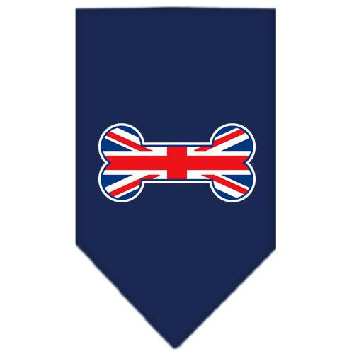 Bone Flag UK Screen Print Bandana Navy Blue Small