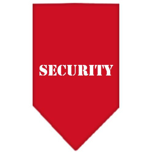 Security Screen Print Bandana Red Large