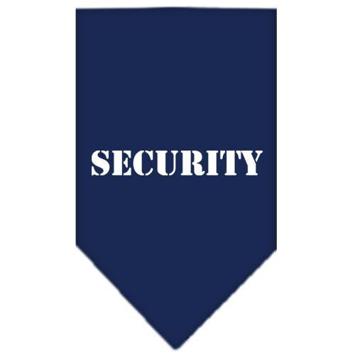 Security Screen Print Bandana Navy Blue Small