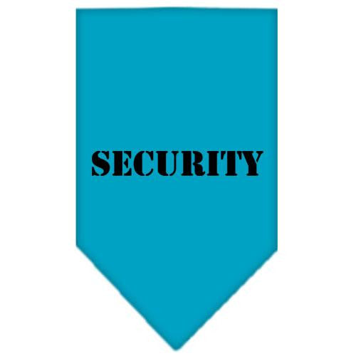 Security Screen Print Bandana Turquoise Small