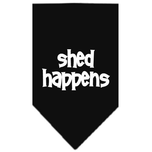 Shed Happens Screen Print Bandana Black Small