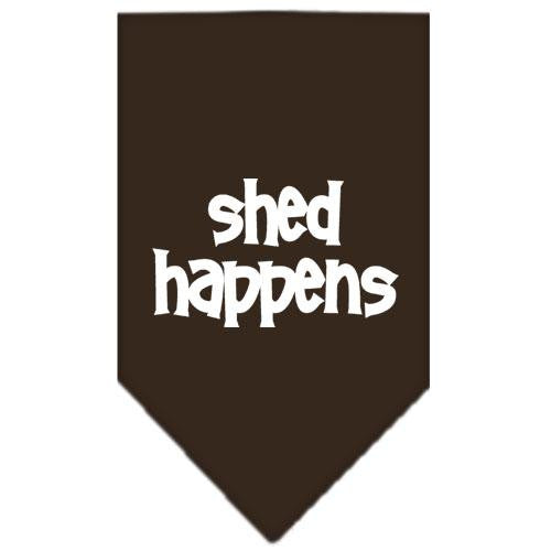 Shed Happens Screen Print Bandana Cocoa Small