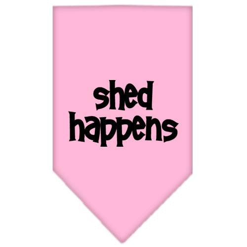 Shed Happens Screen Print Bandana Light Pink Small