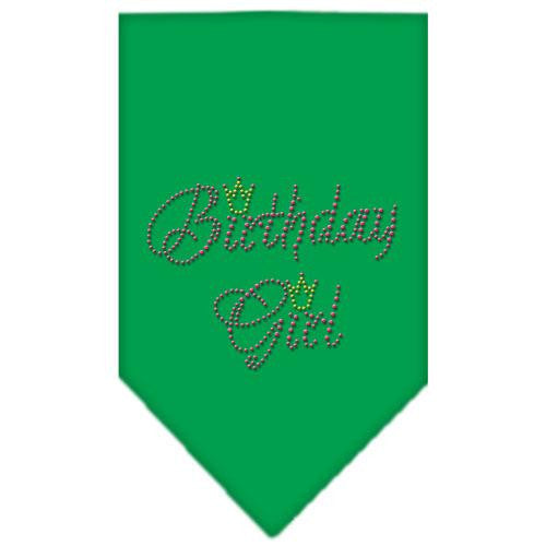 Birthday Girl Rhinestone Bandana Emerald Green Small