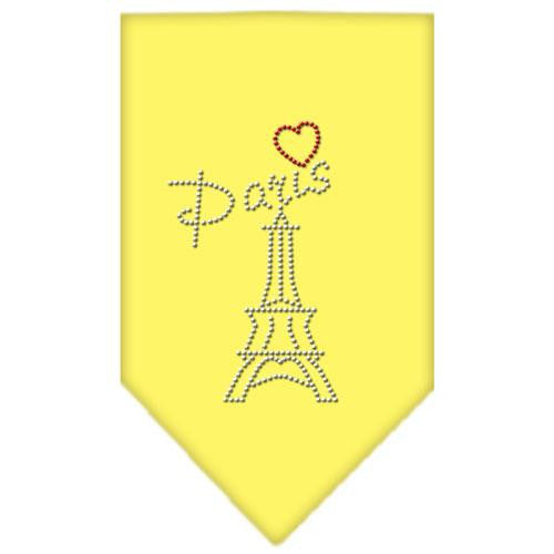 Paris Rhinestone Bandana Yellow Large