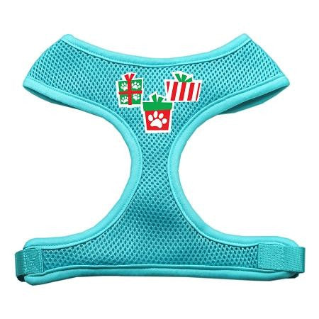 Presents Screen Print Soft Mesh Harness Aqua Extra Large