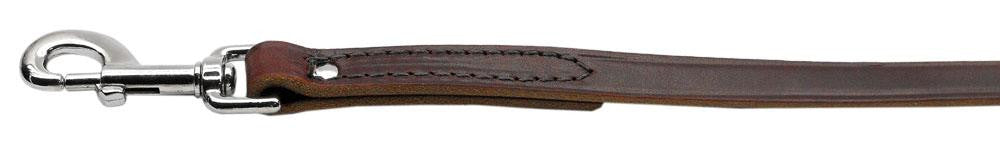 Plain Leather Leash Burgundy 3-4in wide 4ft long