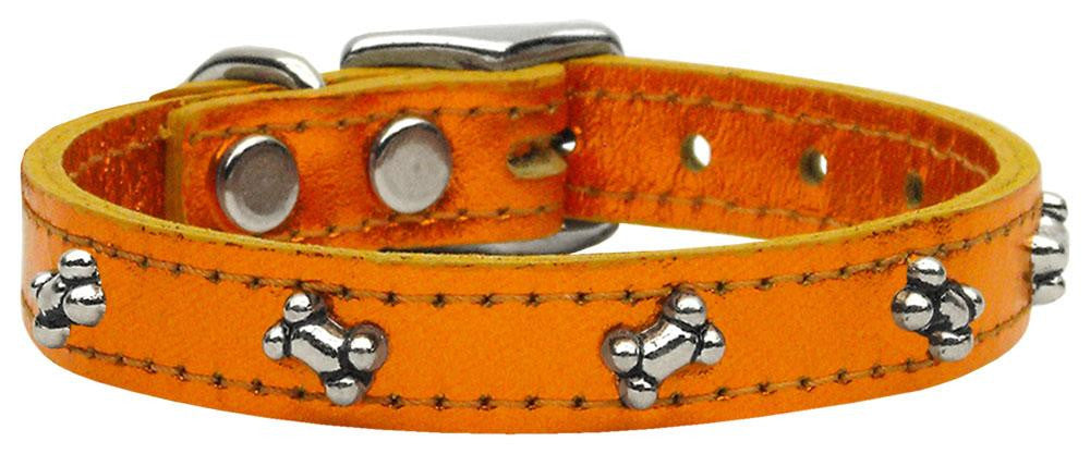 Metallic Bone Leather Metallic Orange 14