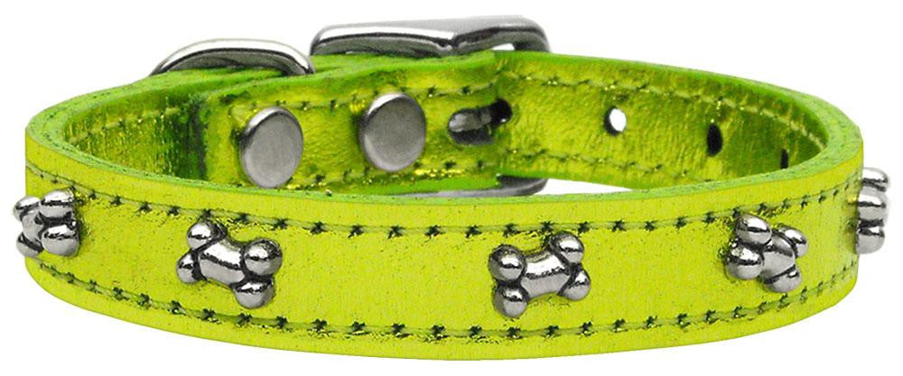 Metallic Bone Leather Lime Green MTL 18