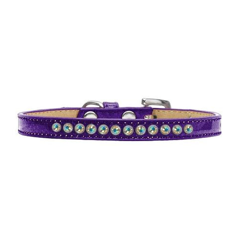 AB Crystal Size 10 Purple Puppy Ice Cream Collar
