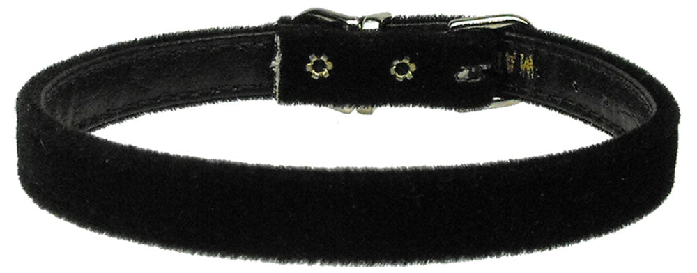 Velvet 3-8" Plain Collar Black 10