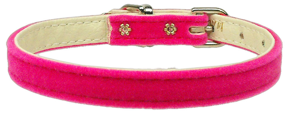 Velvet 3-8" Plain Collar Pink 8